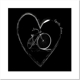 Cycle Love Funny Bicycle Lover Posters and Art